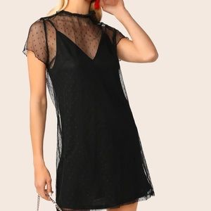 Sheer two piece dress